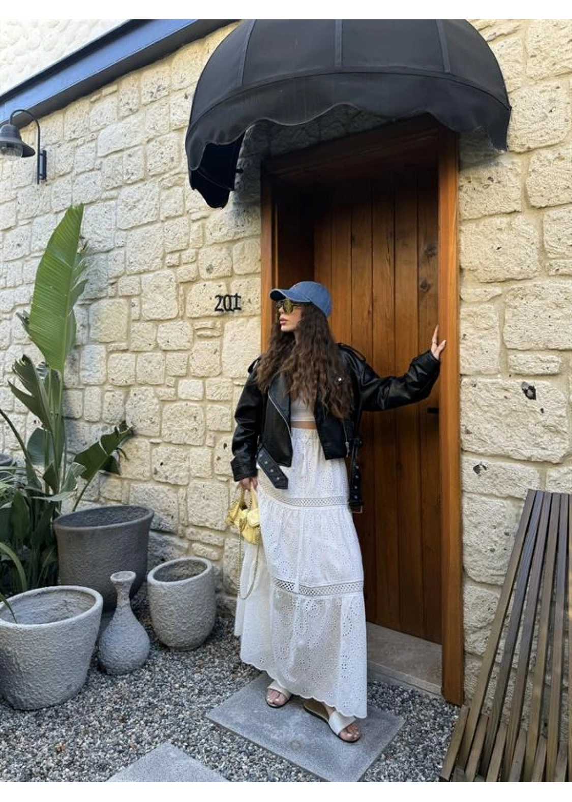 Fisto Beyaz Premium Astarlı Etek