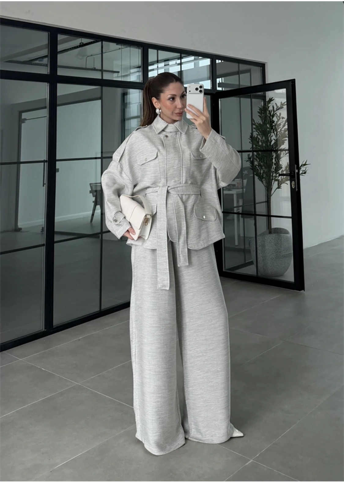 Gri Premium Ceket Pantolon Takım