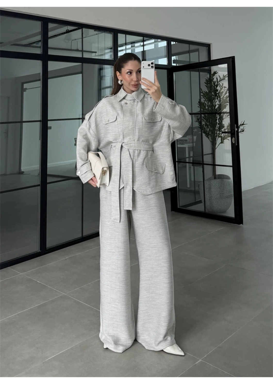 Gri Premium Ceket Pantolon Takım