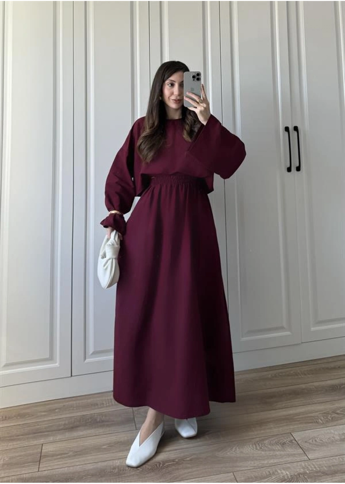 Hot Ham Keten Bordo Etekli Takım