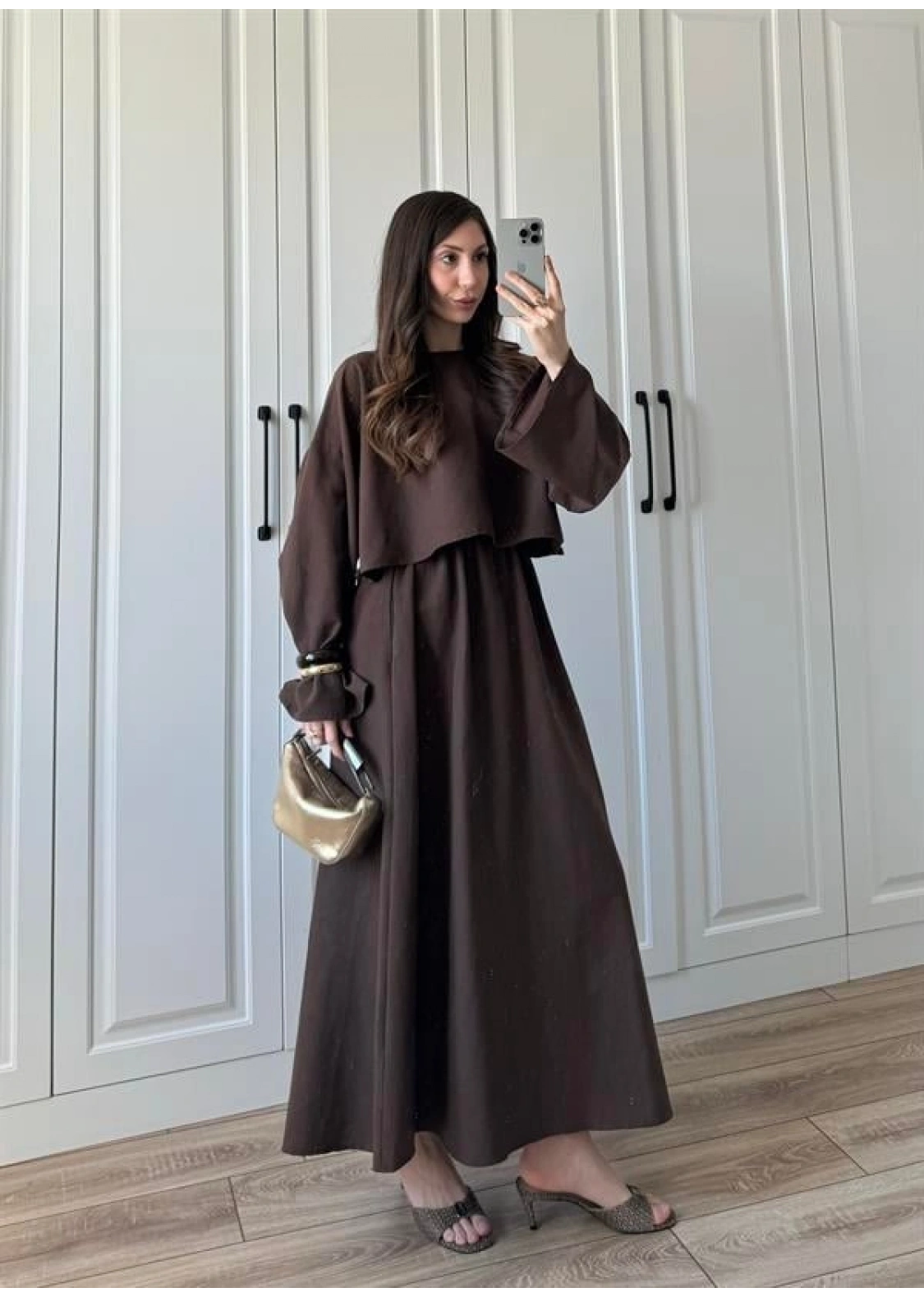 Hot Ham Keten Kahve Etekli Takım