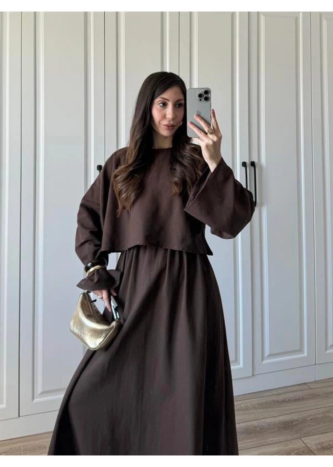 Hot Ham Keten Kahve Etekli Takım