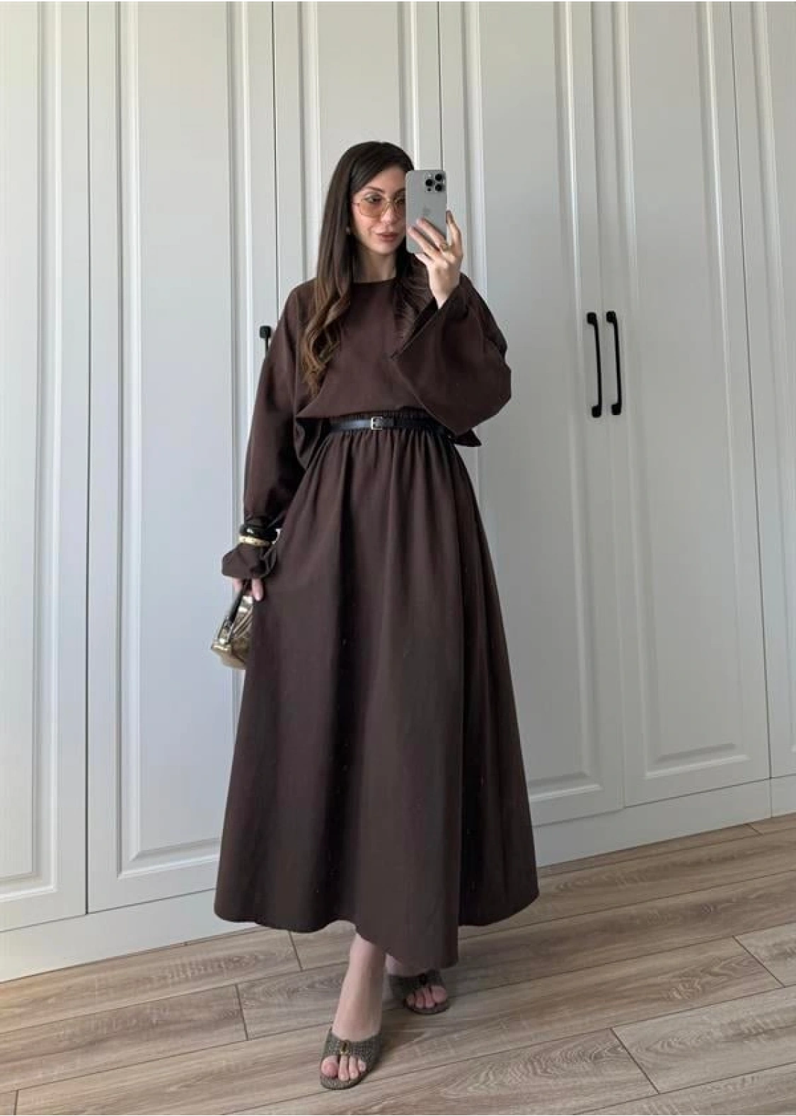 Hot Ham Keten Kahve Etekli Takım