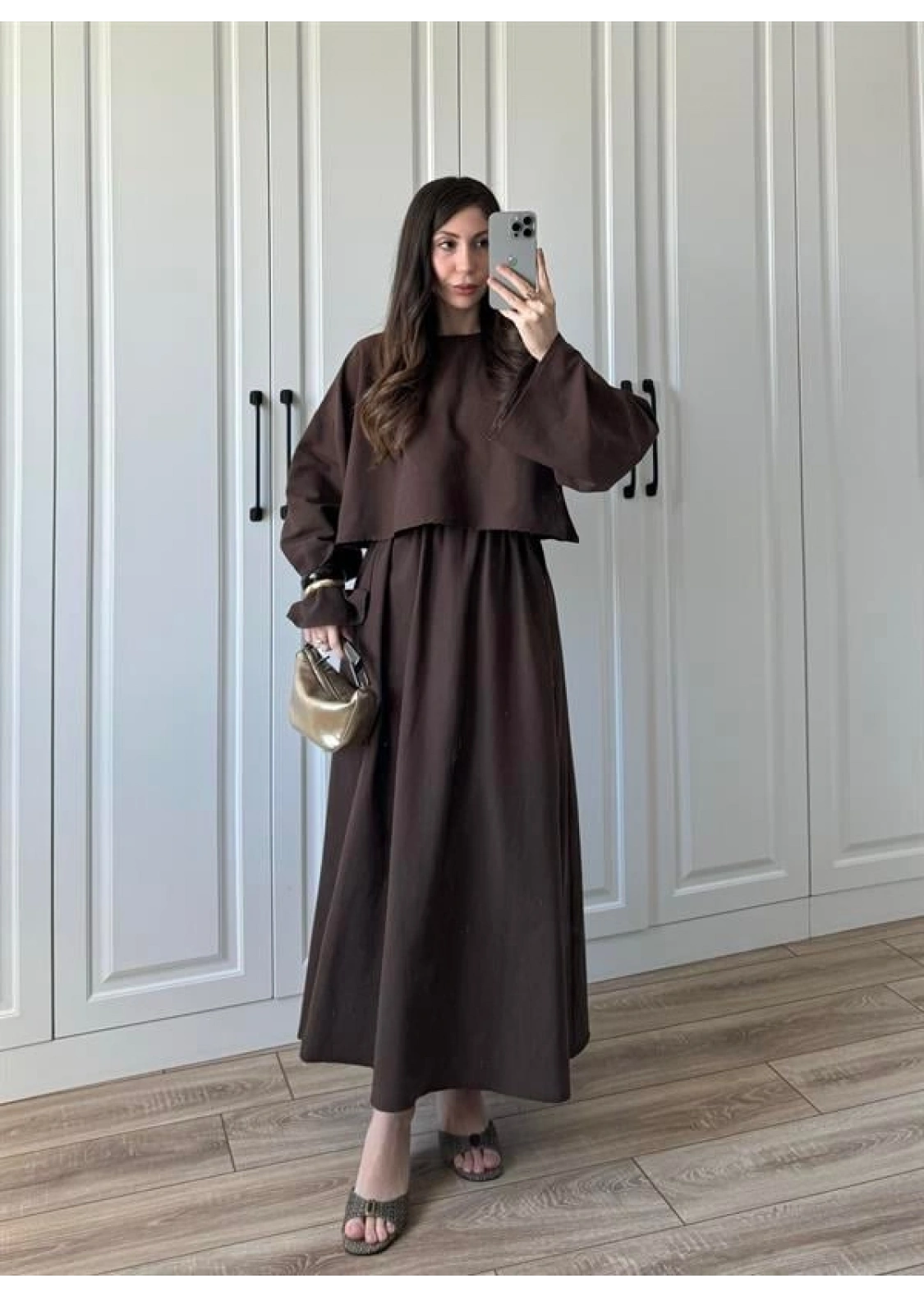 Hot Ham Keten Kahve Etekli Takım