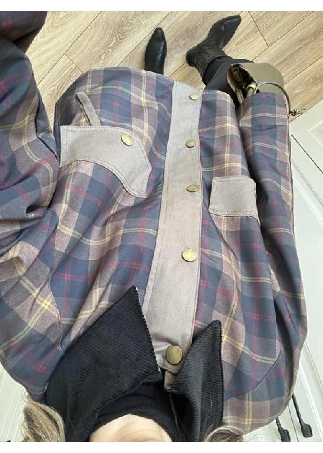 Kadife Yakalı Astarlı Premium Parka Trençkot