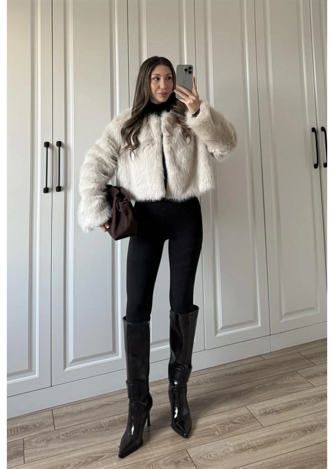 Kısa Premium Taş Astarlı Kürk