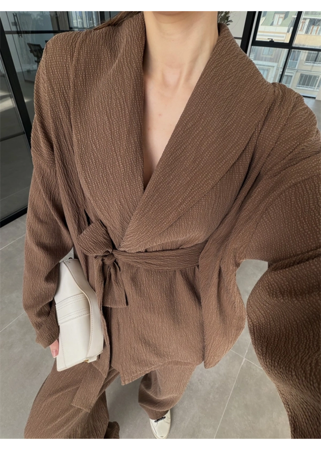 Krinkıl Bağlamalı Kahve Takım