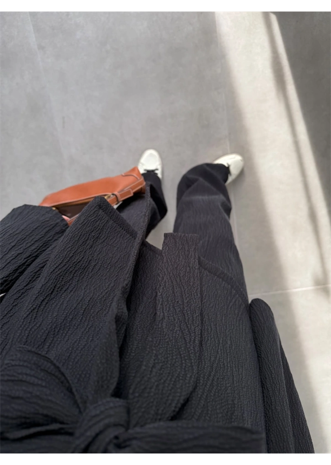 Krinkıl Bağlamalı Siyah Takım