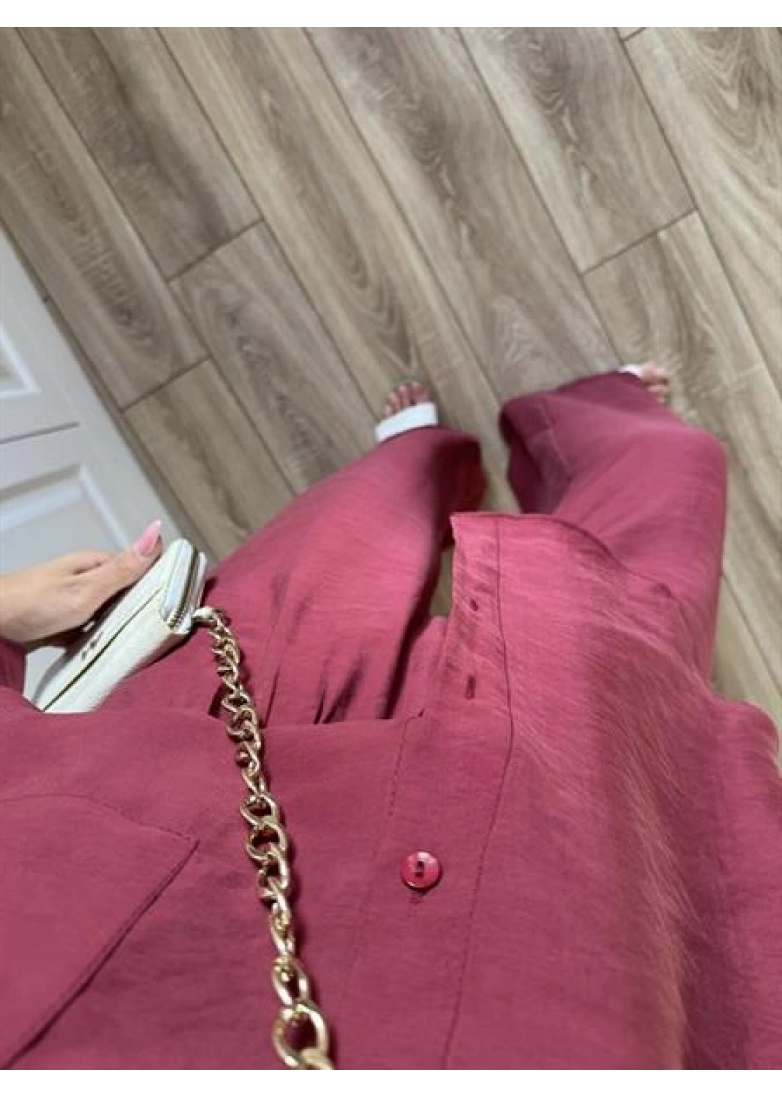Labu Tensel Oversize Basic Bordo Takım