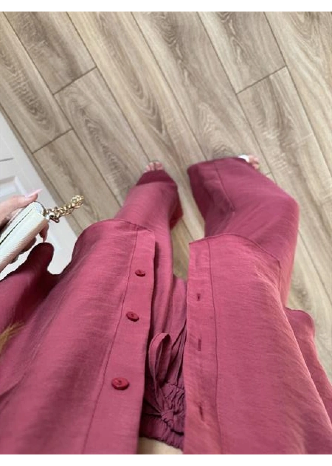 Labu Tensel Oversize Basic Bordo Takım