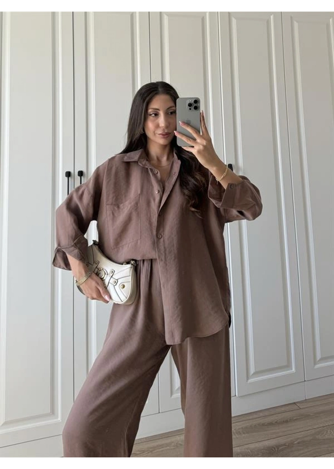 Labu Tensel Oversize Basic Cappuccino Takım