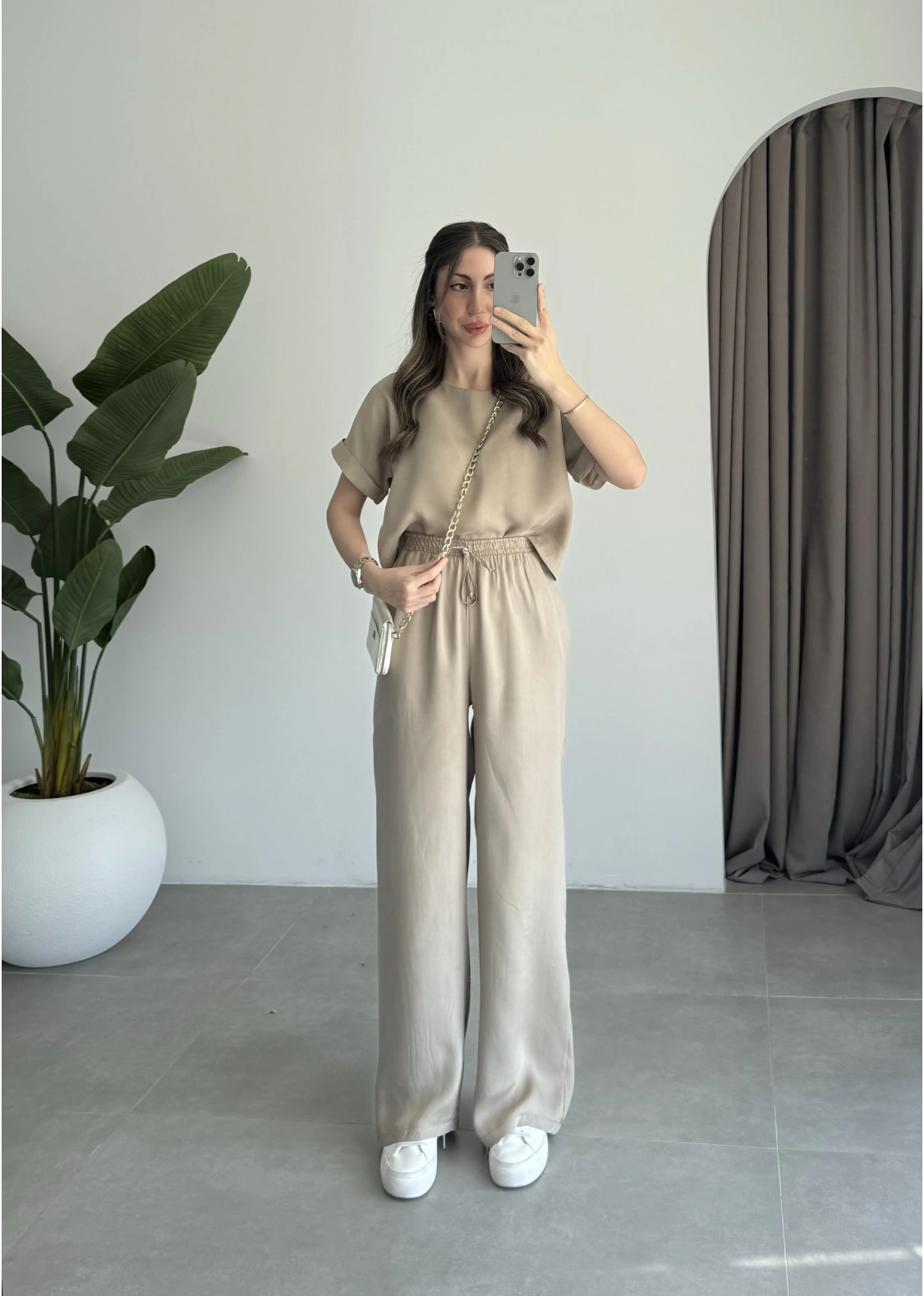 Lea Tensel Vizon Basic Bluz Takım
