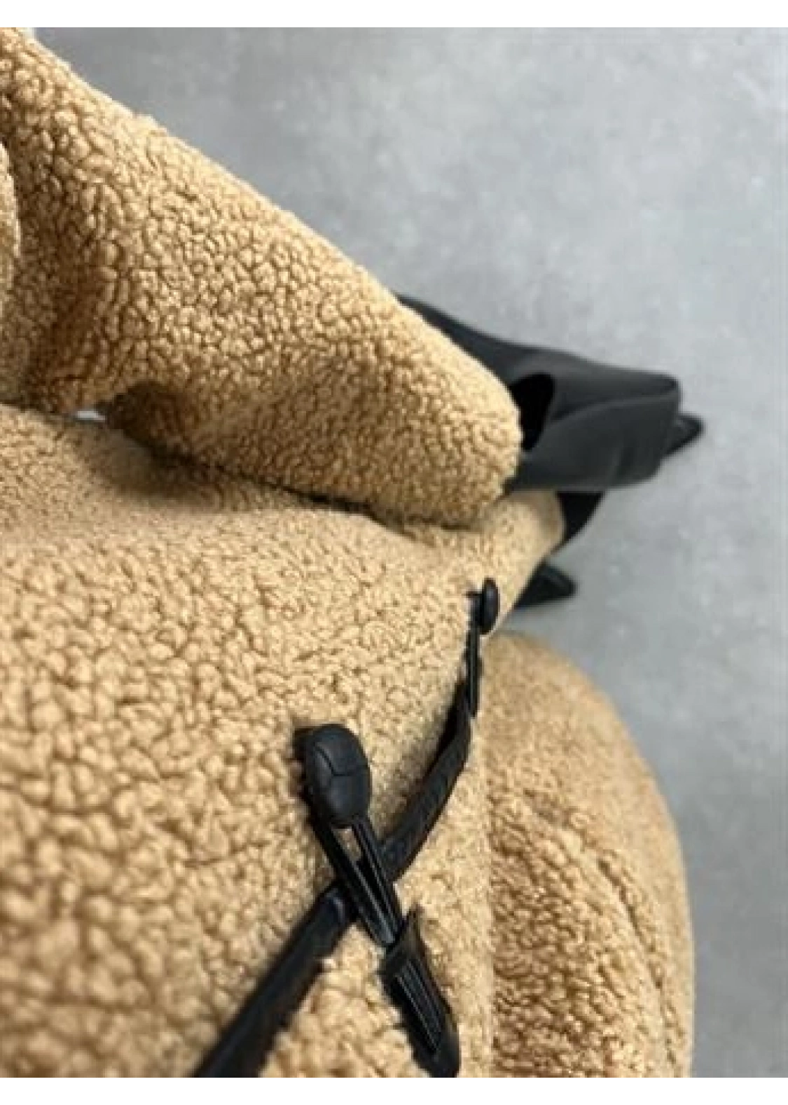 Mango Model Oversize Kahve Peluş Mont