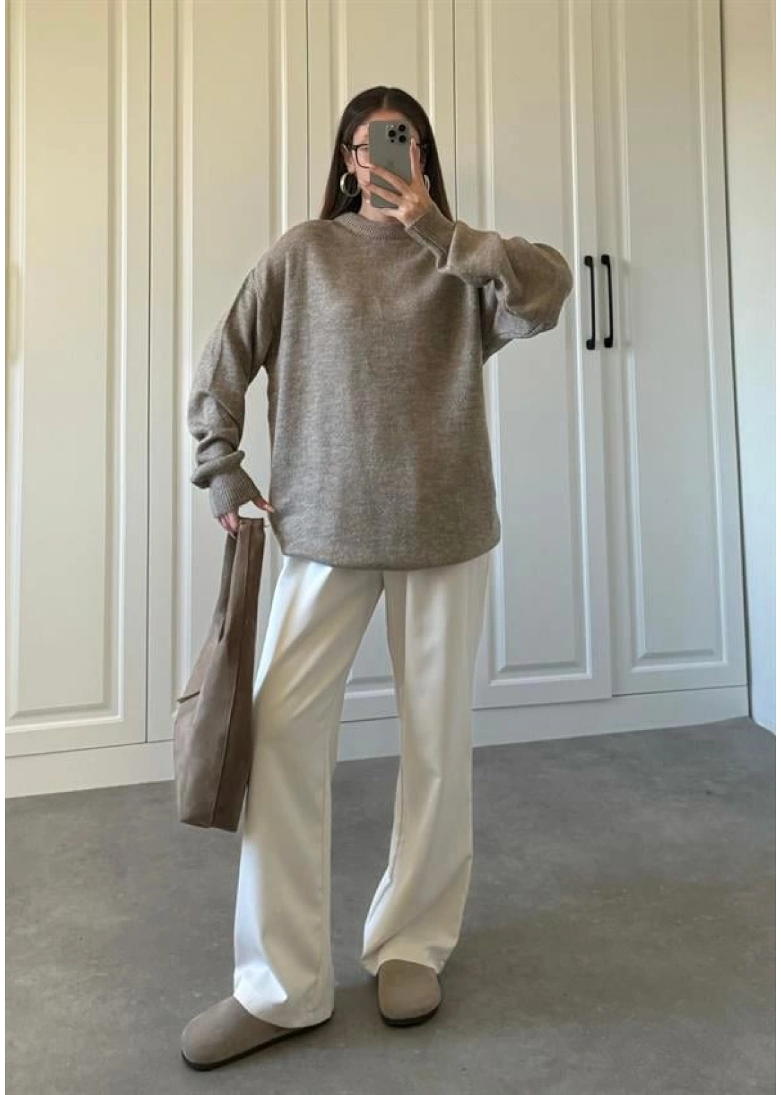 Mari Oversize Basic Vizon Kazak