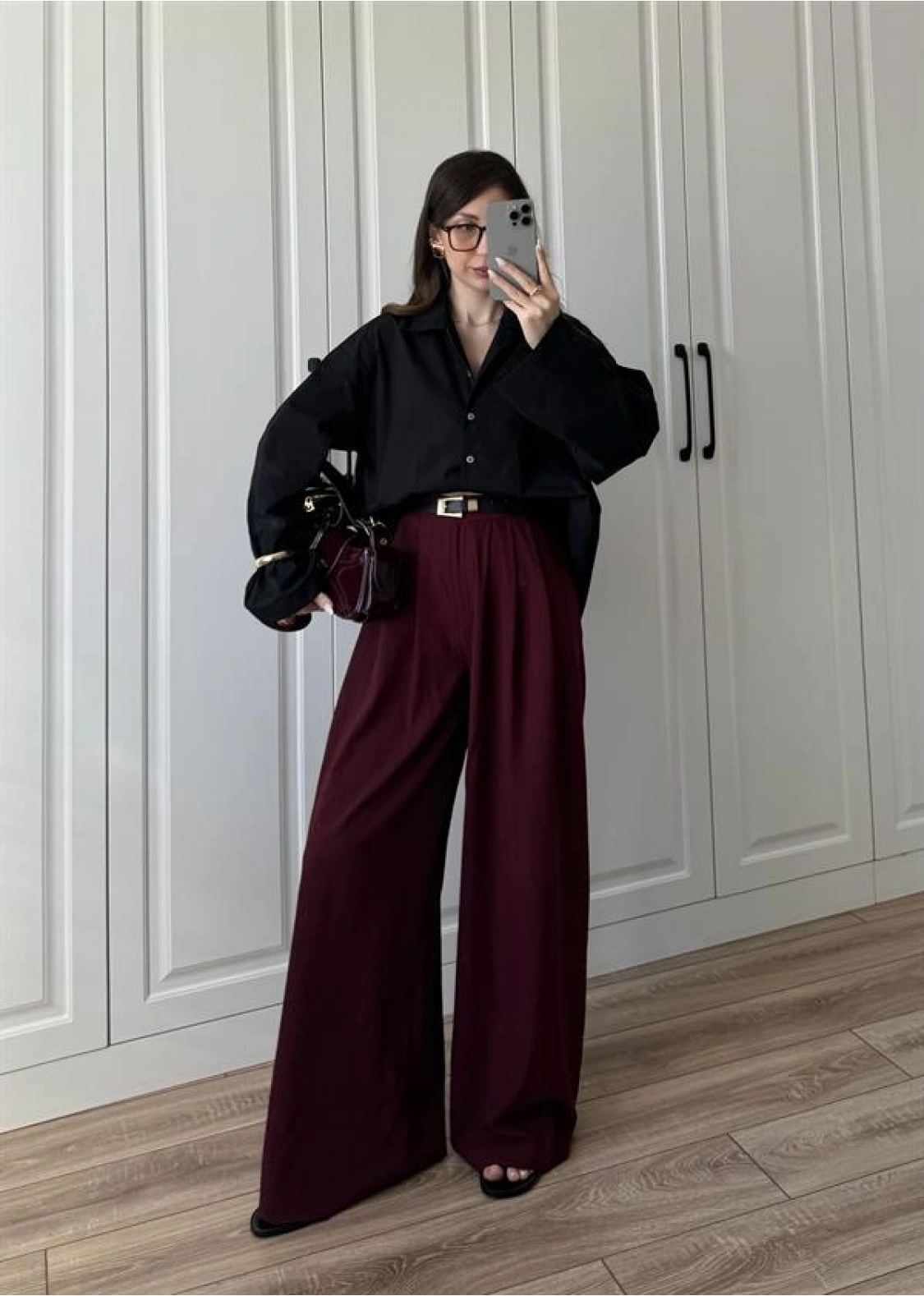 Meka Oversize Premium Siyah Gömlek