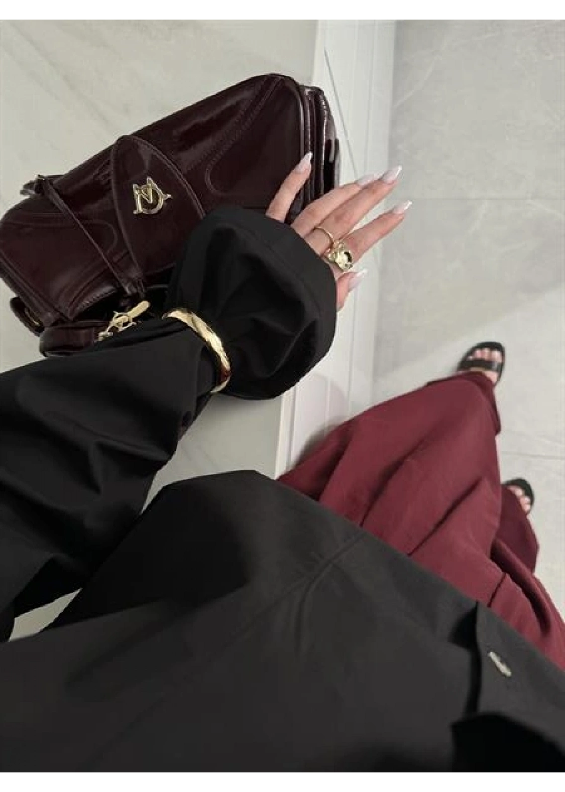 Meka Oversize Premium Siyah Gömlek