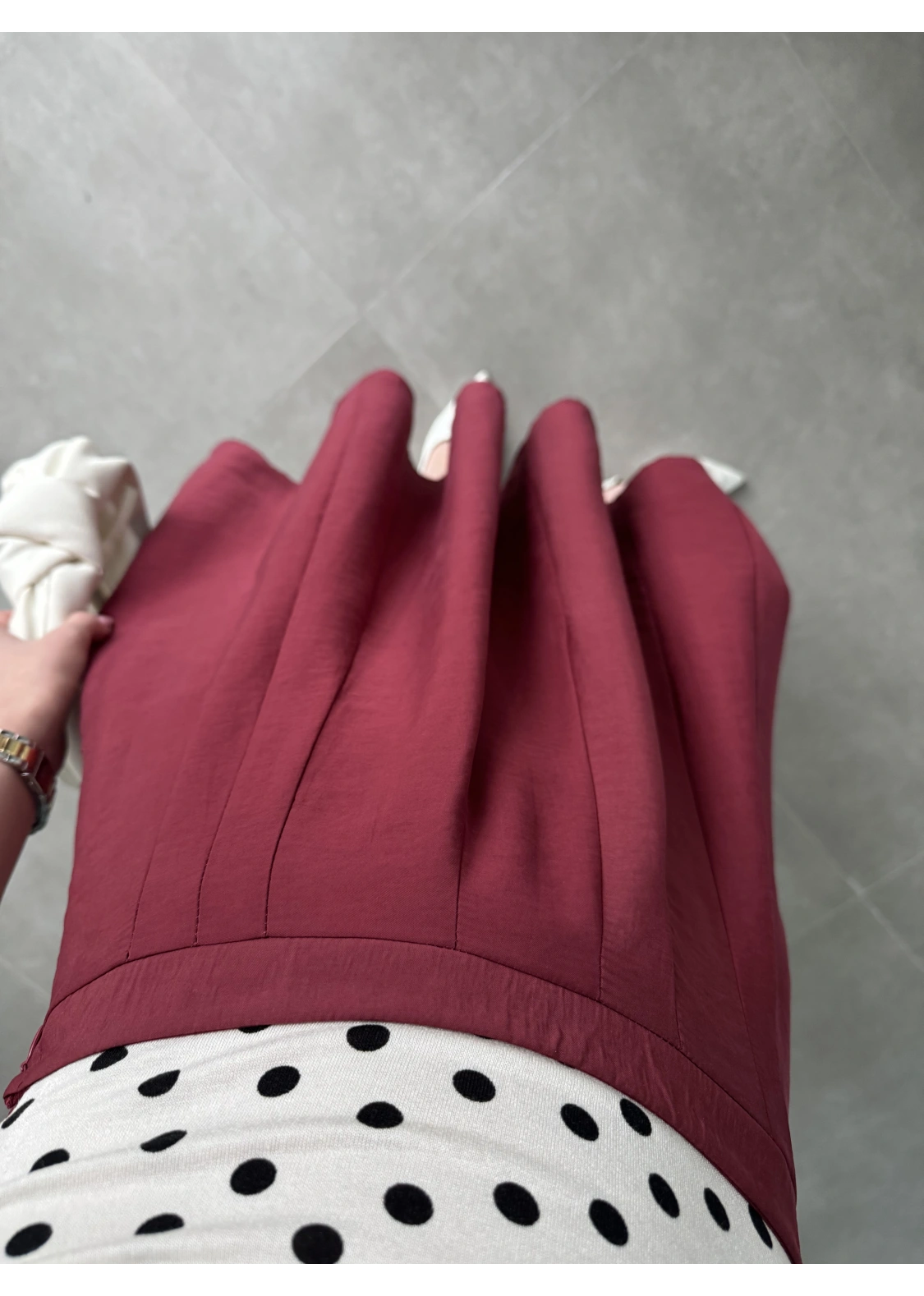 Midi Boy Bordo Tensel Etek