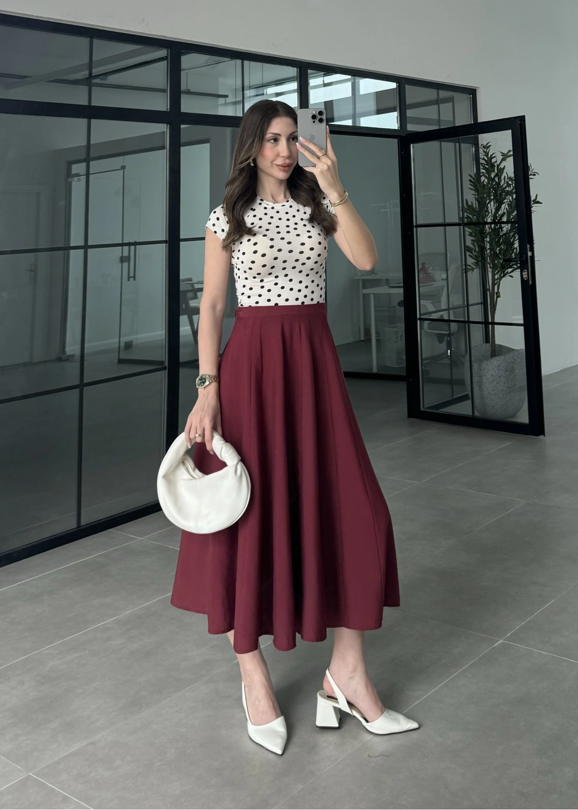 Midi Boy Bordo Tensel Etek
