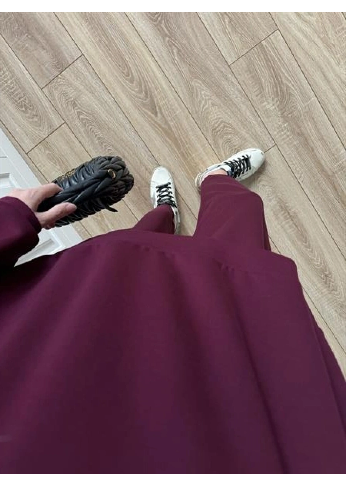 Oysh Kumaş Oversize Bordo Spor Takım
