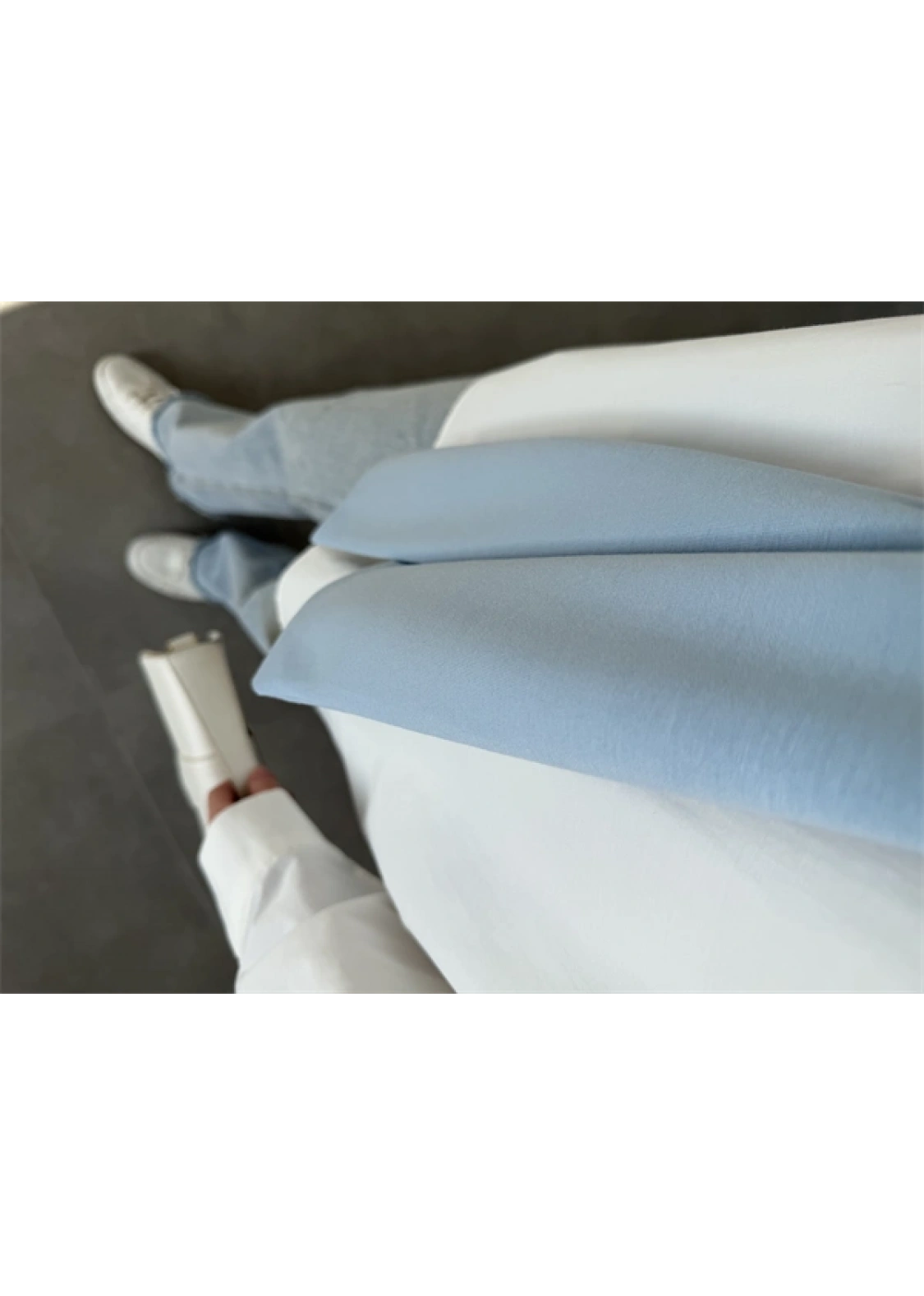 Oysh Mavi Garnili Gömlek