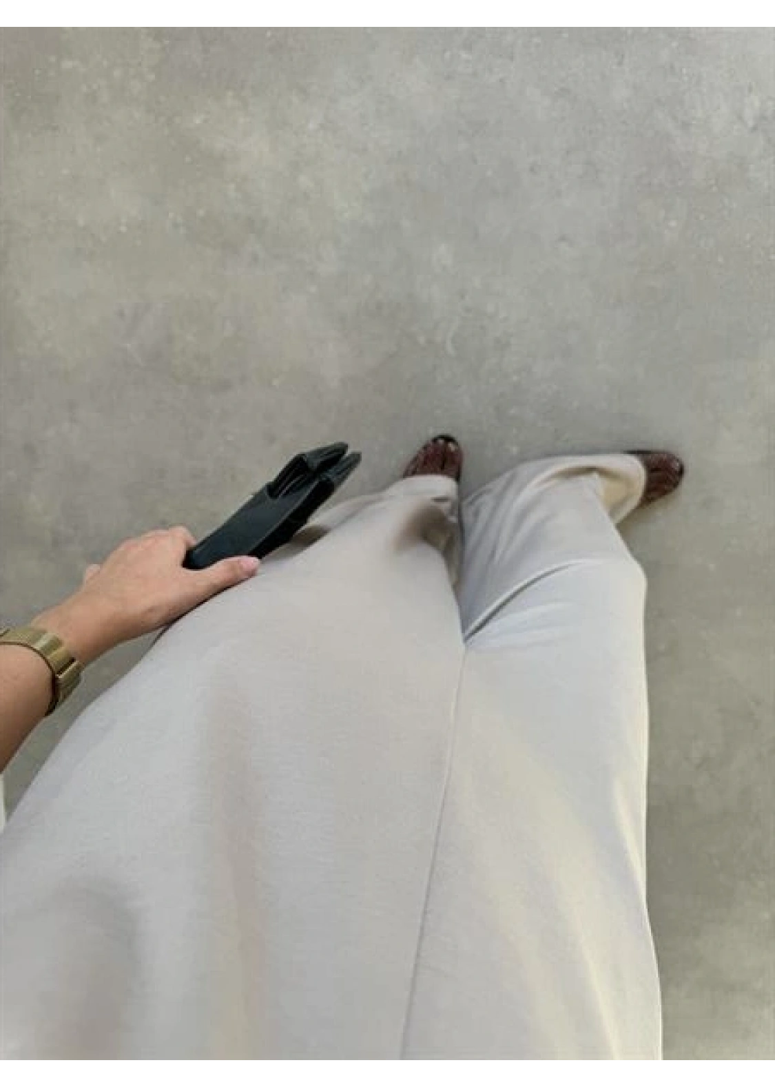 Oysh Modal Kumaş Basic V Yaka Vizon Tulum