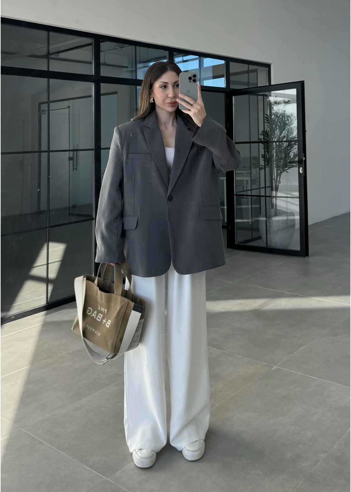 Perla Premium Tensel Antrasit Ceket