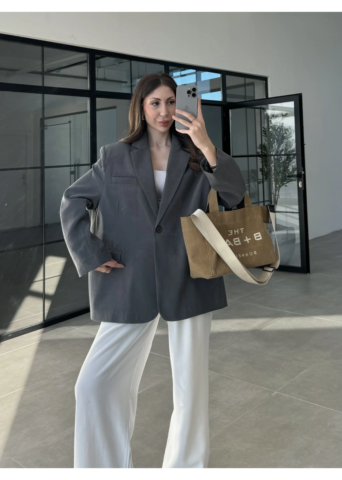 Perla Premium Tensel Antrasit Ceket