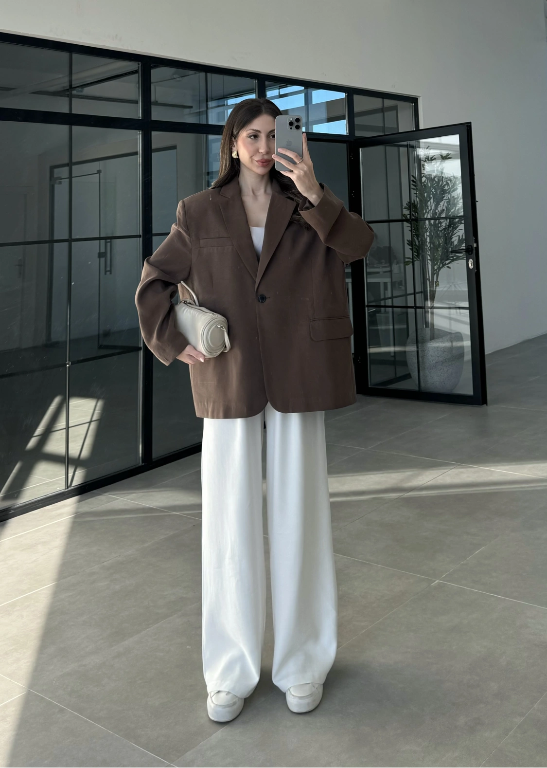 Perla Premium Tensel Kahve Ceket