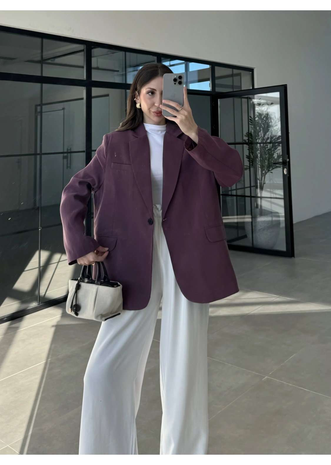 Perla Premium Tensel Vişne Ceket