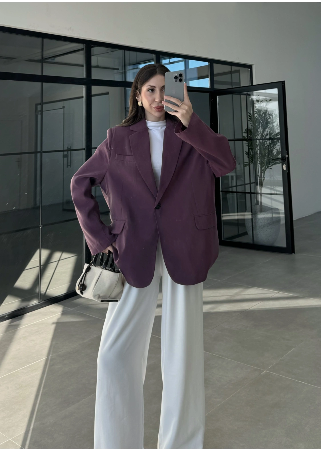 Perla Premium Tensel Vişne Ceket
