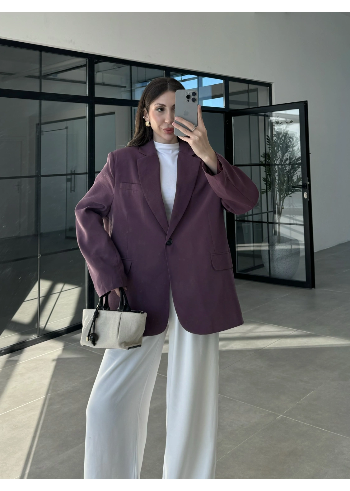 Perla Premium Tensel Vişne Ceket