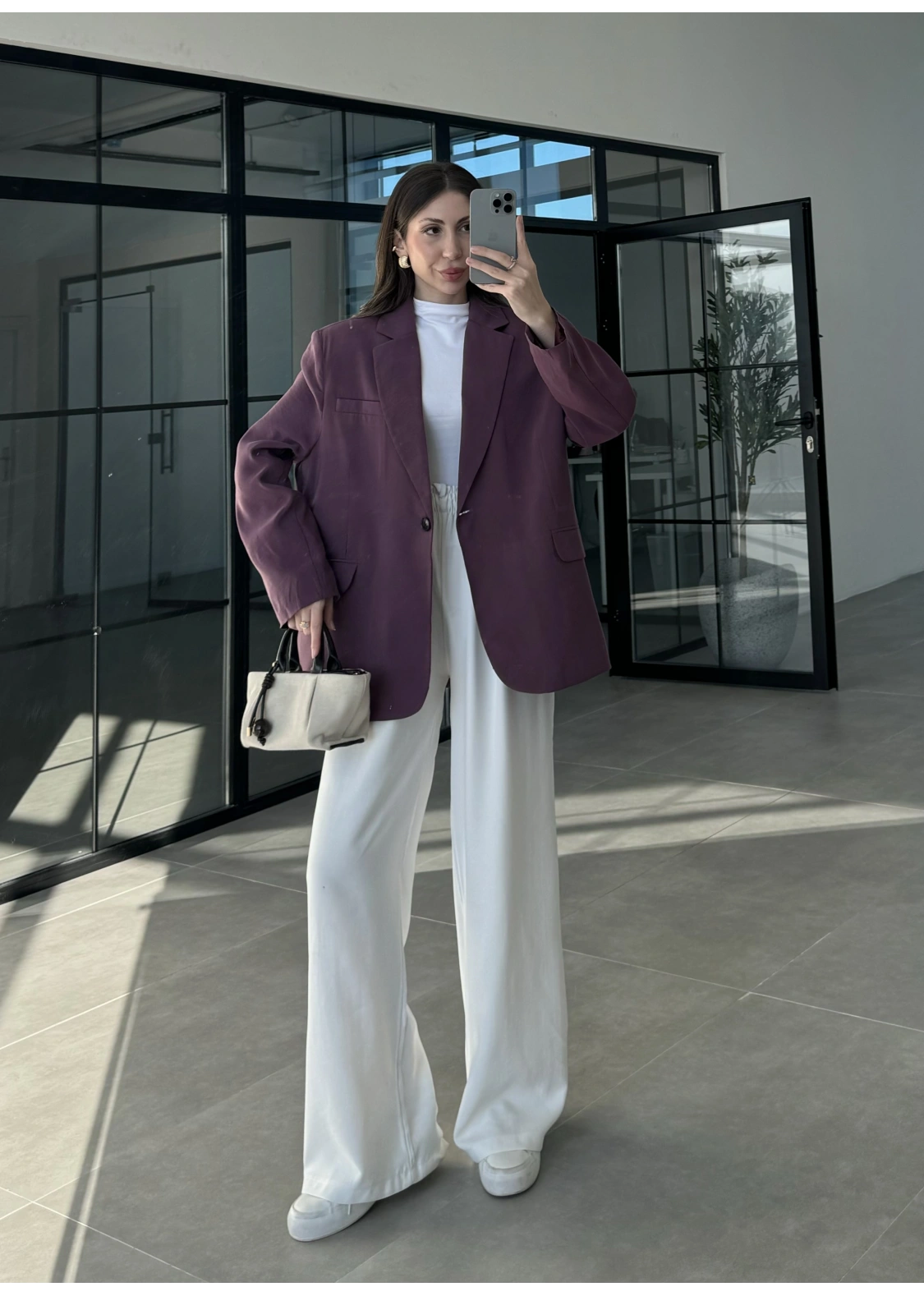 Perla Premium Tensel Vişne Ceket