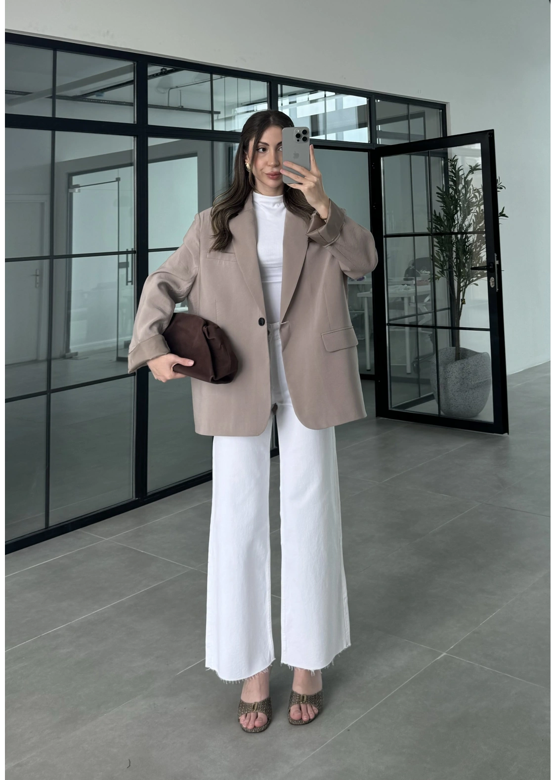 Perla Premium Tensel Vizon Ceket