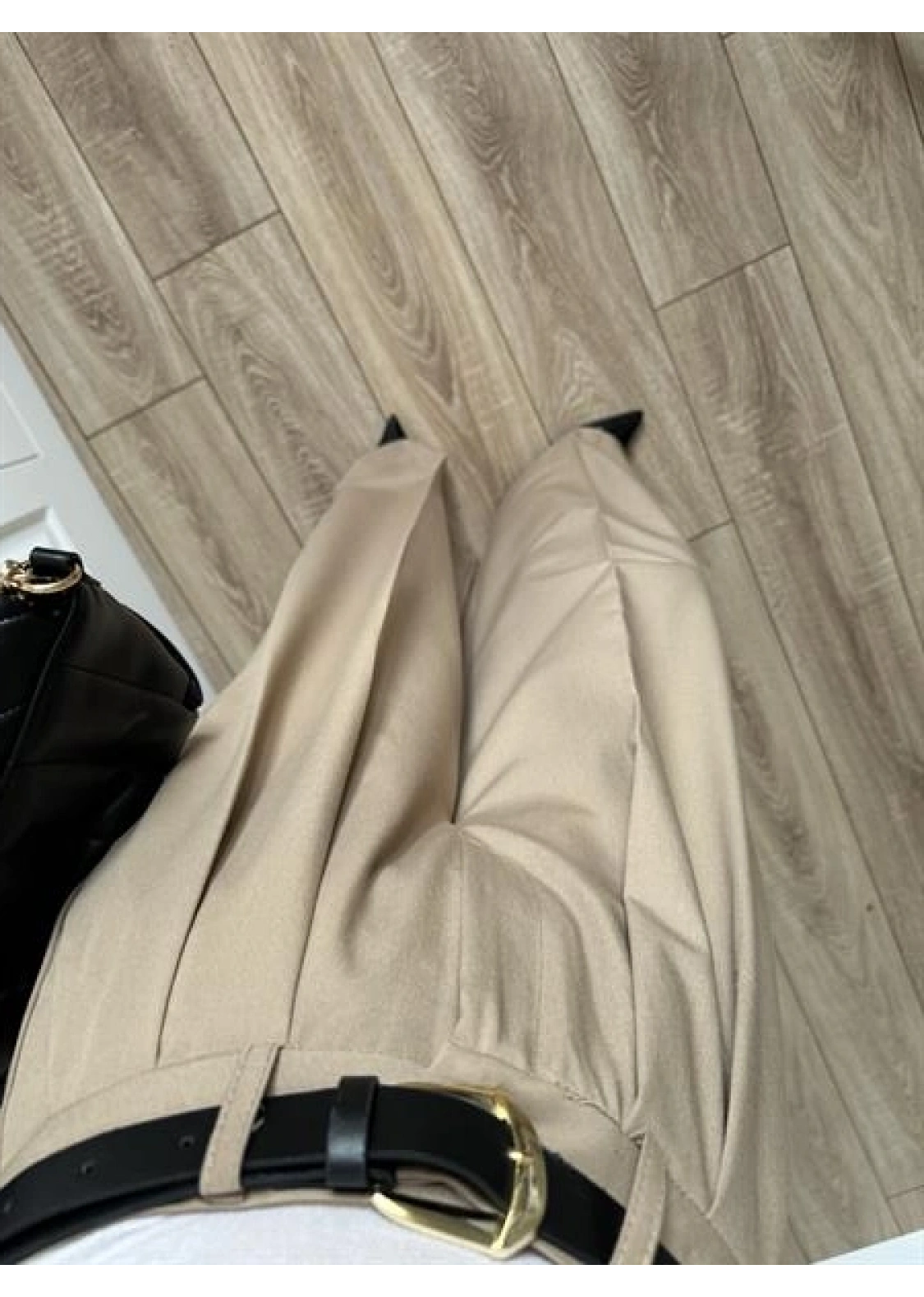 Pilili Palazzo Kemerli Camel Pantolon