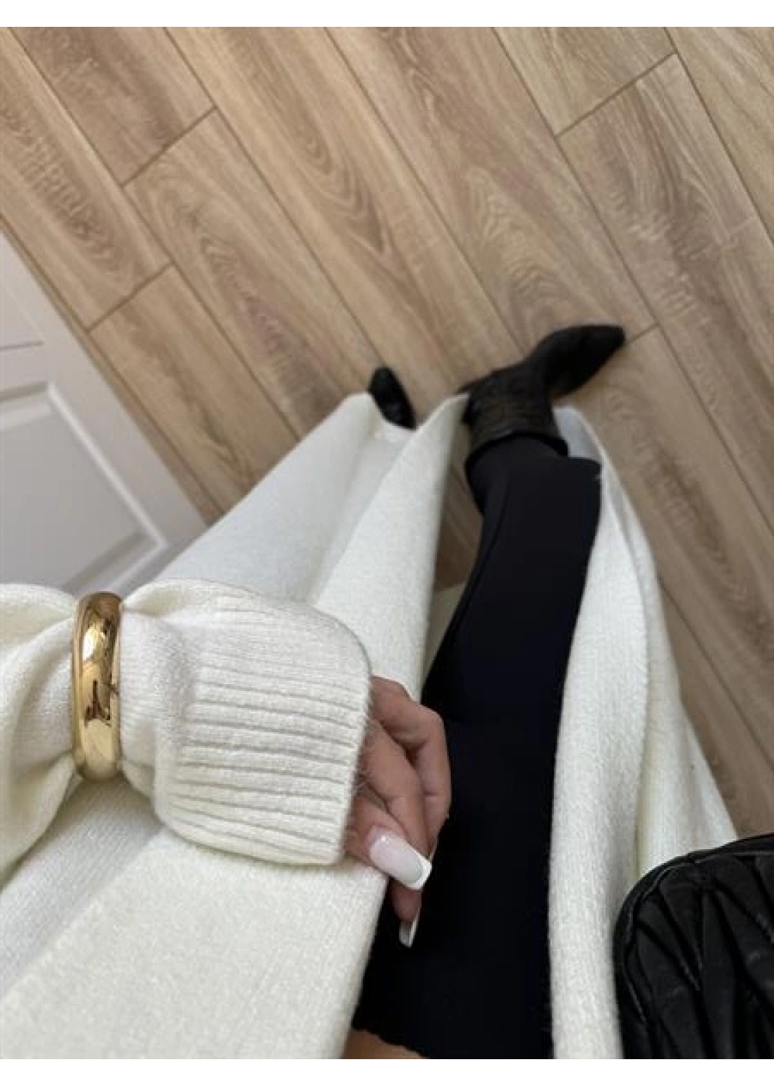 Pinterest Ekru Uzun Triko Hırka