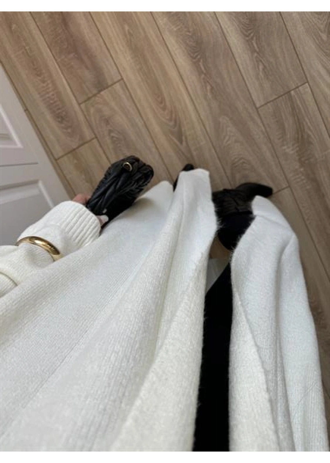 Pinterest Ekru Uzun Triko Hırka