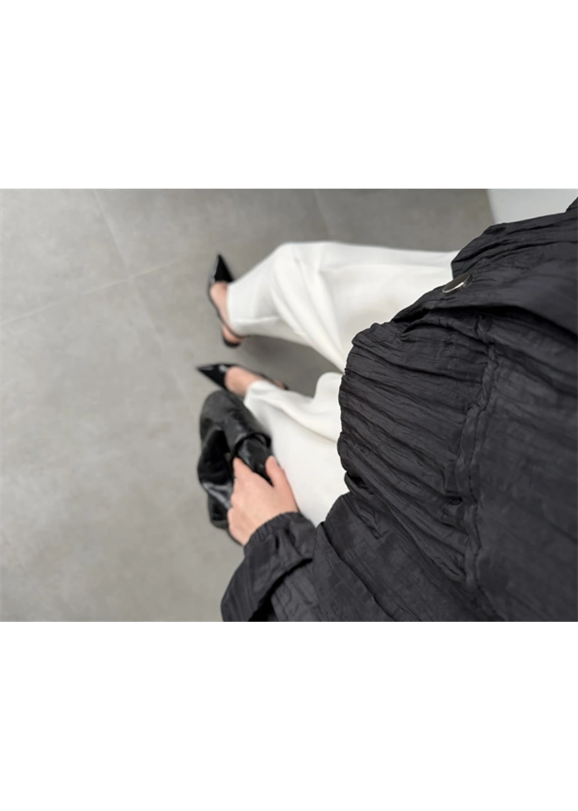 Premium Krinkıl Siyah Ceket