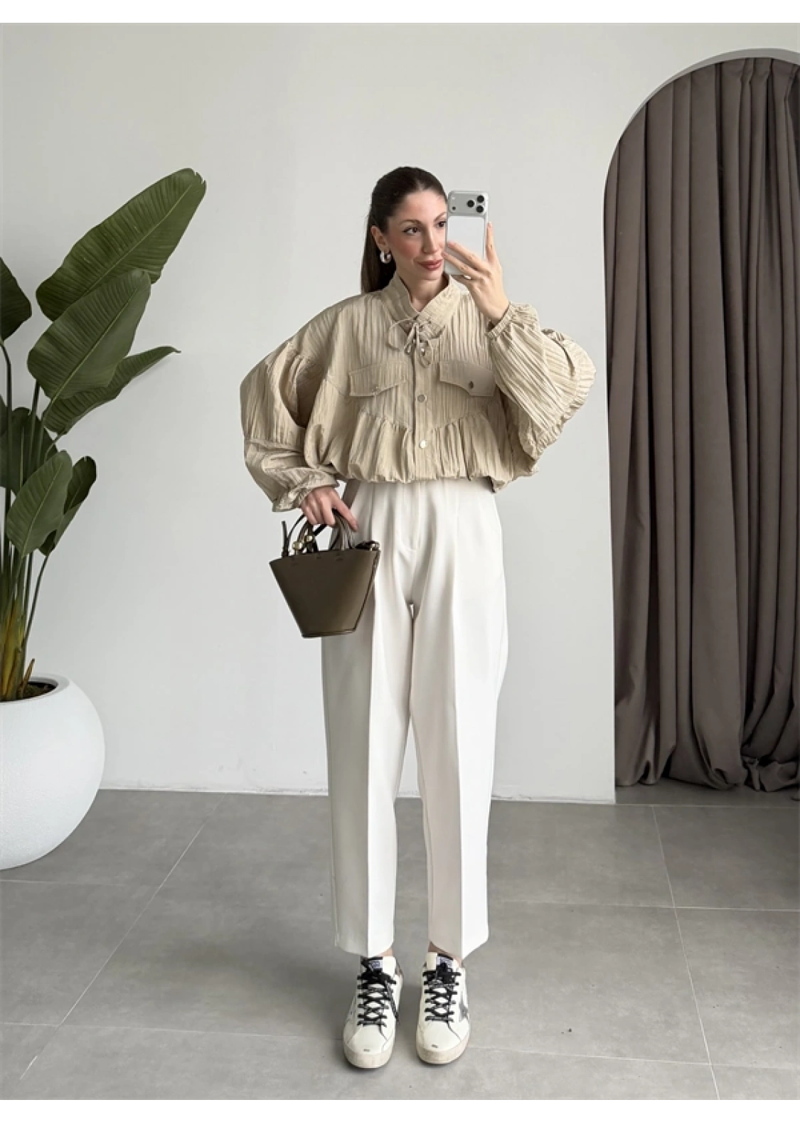 Premium Krinkıl Taş Ceket