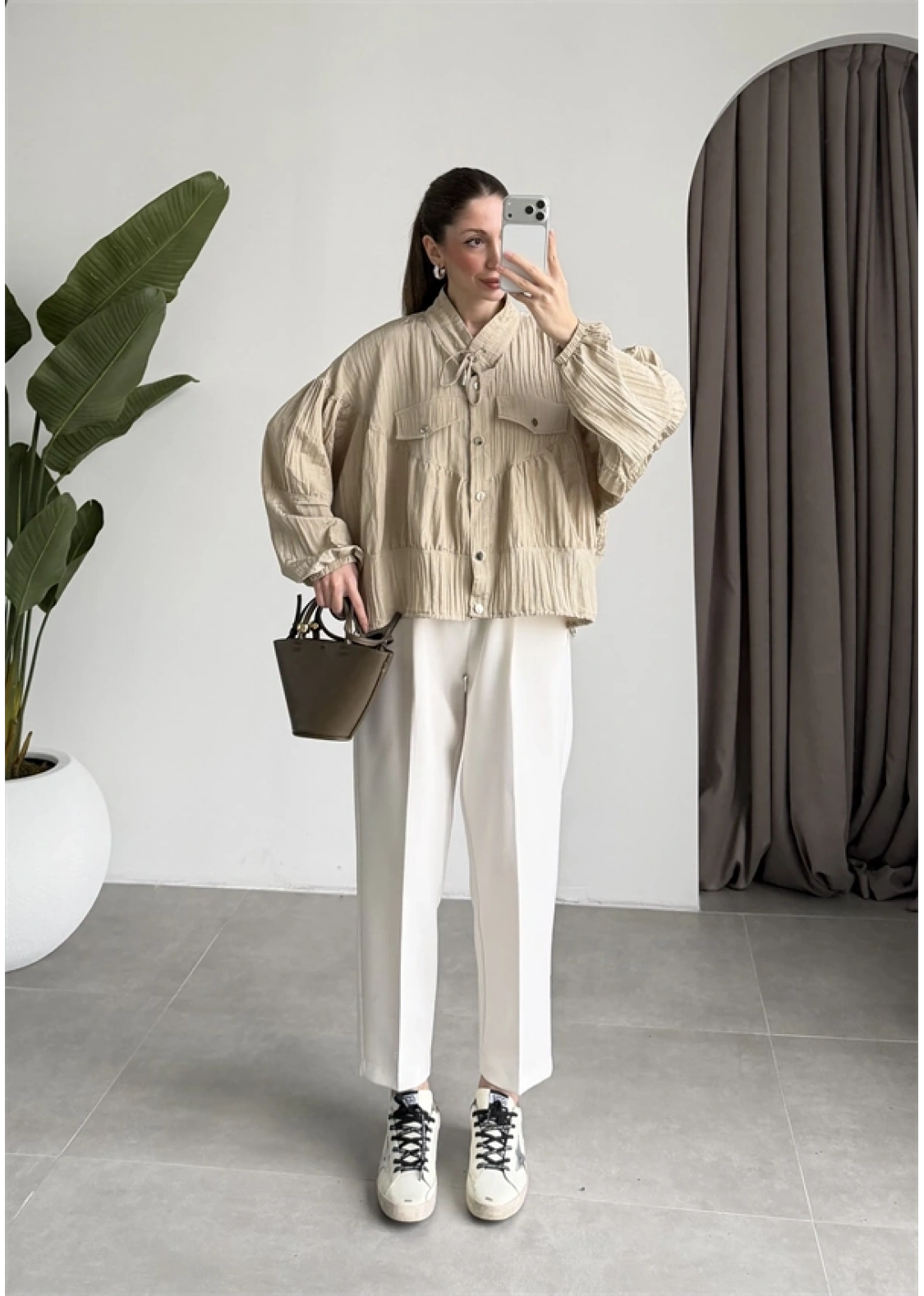 Premium Krinkıl Taş Ceket