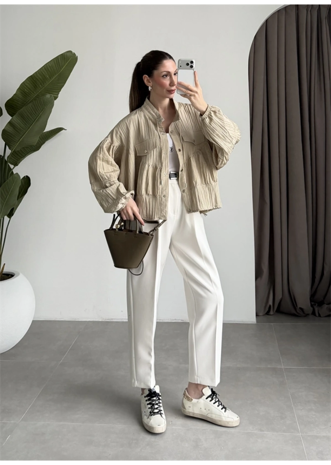 Premium Krinkıl Taş Ceket