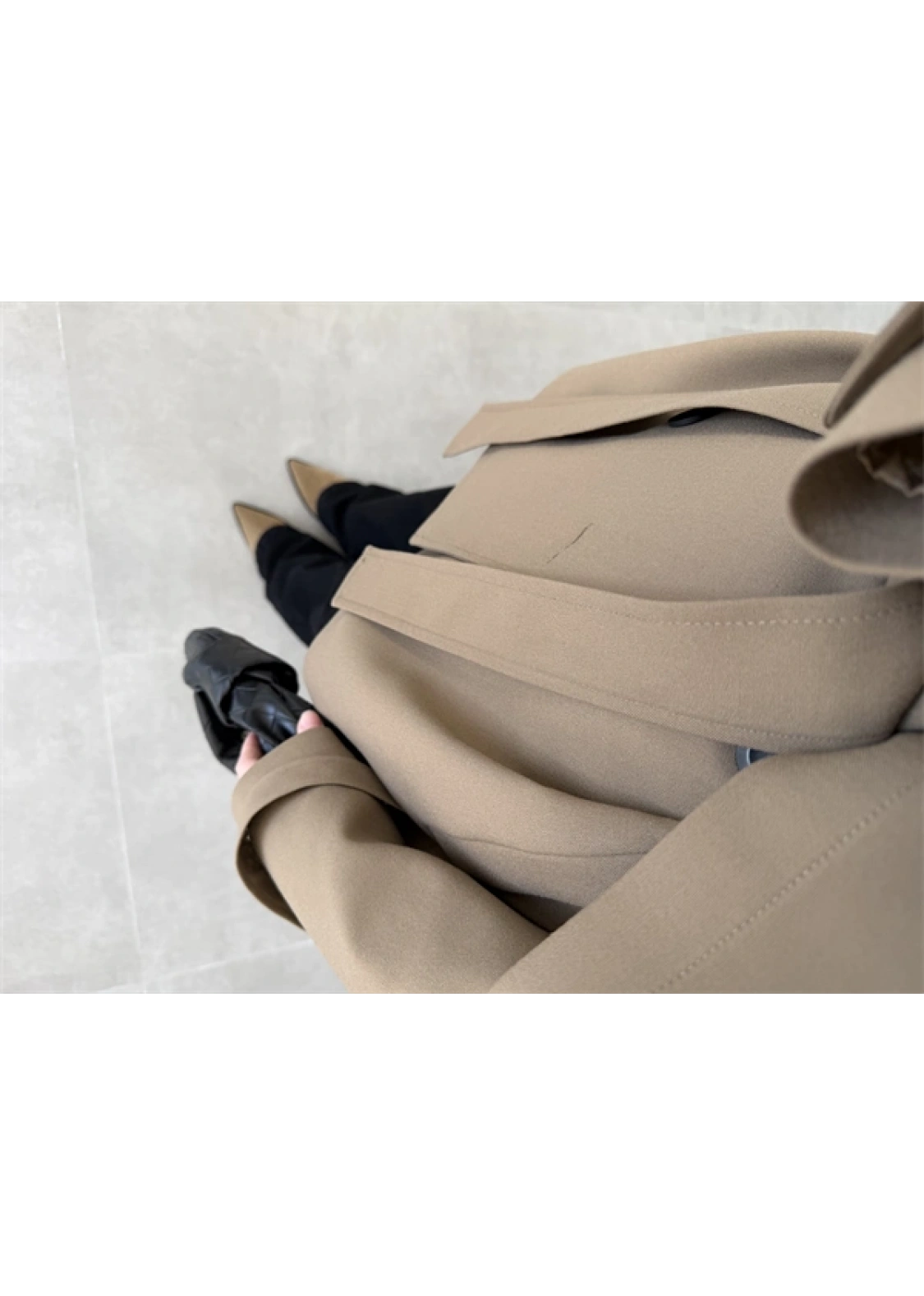 Rose Oversize Kuşaklı Karamel Trençkot