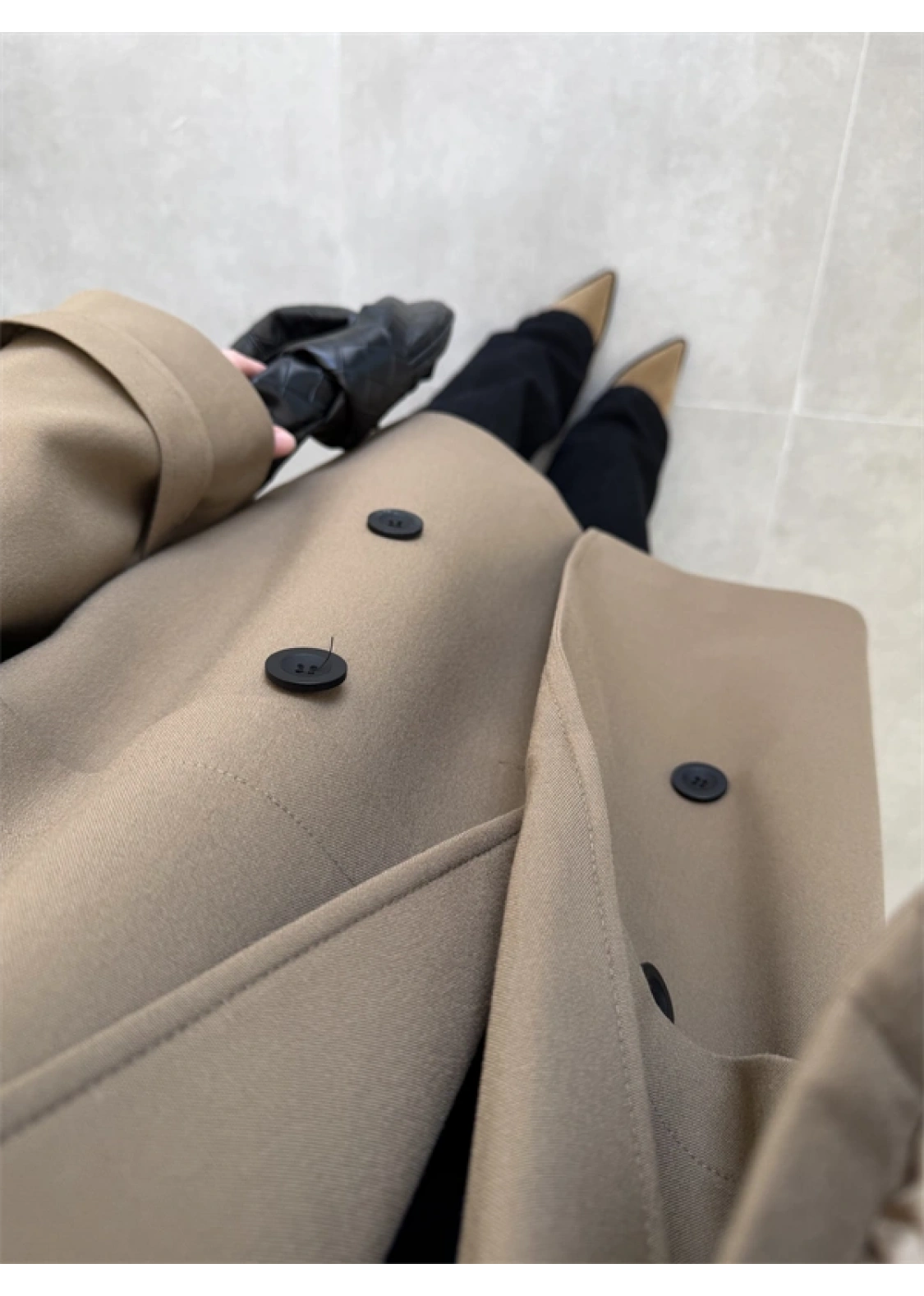 Rose Oversize Kuşaklı Karamel Trençkot