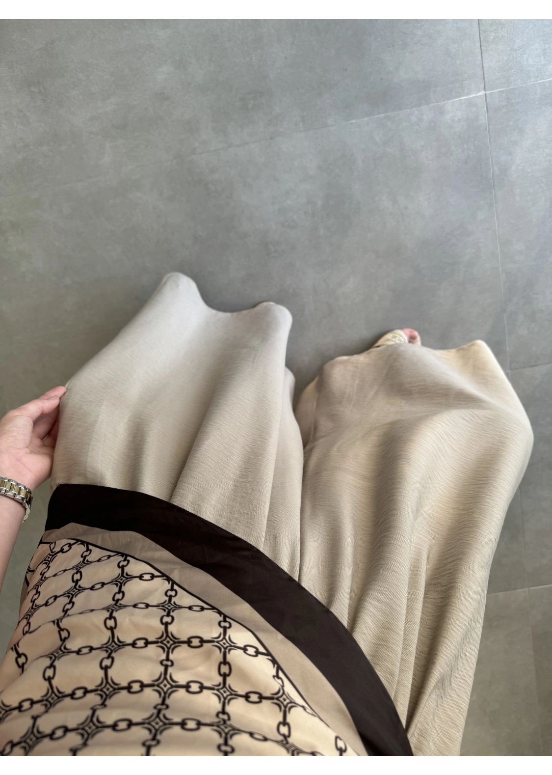 Rove Tensel Beli Lastikli Vizon Etek Pantolon