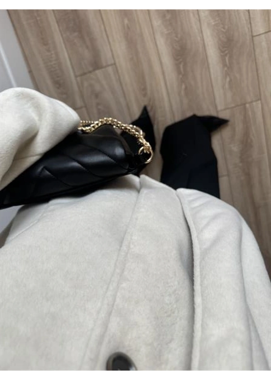 Şal Atkılı Taş Kaşe Ceket