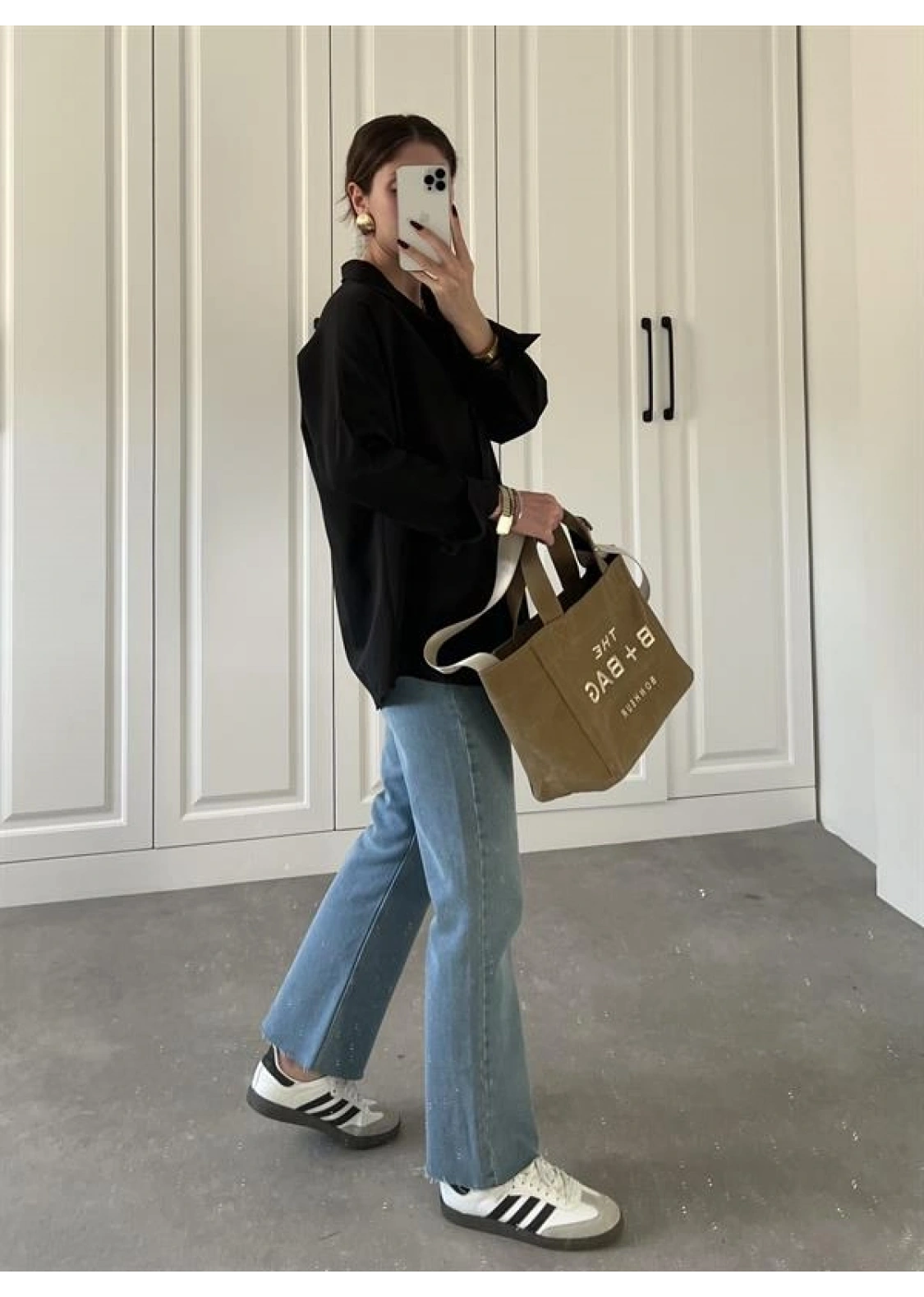 Siyah Basic Poplin Gömlek