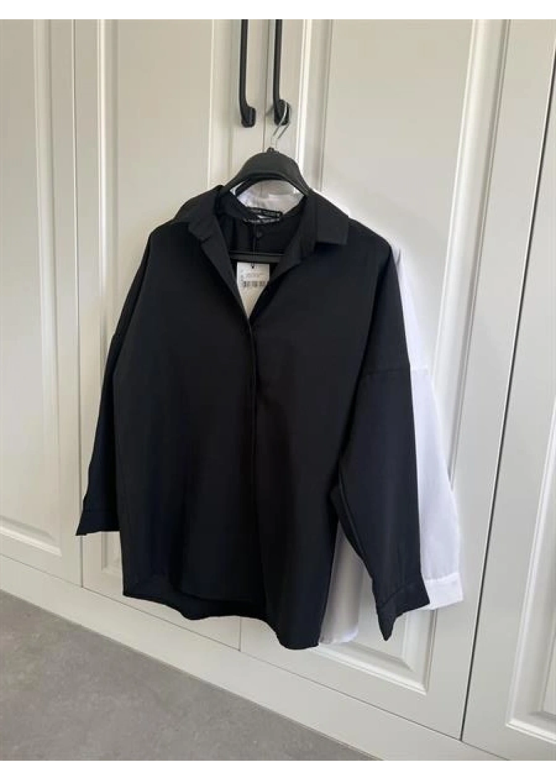 Siyah Basic Poplin Gömlek