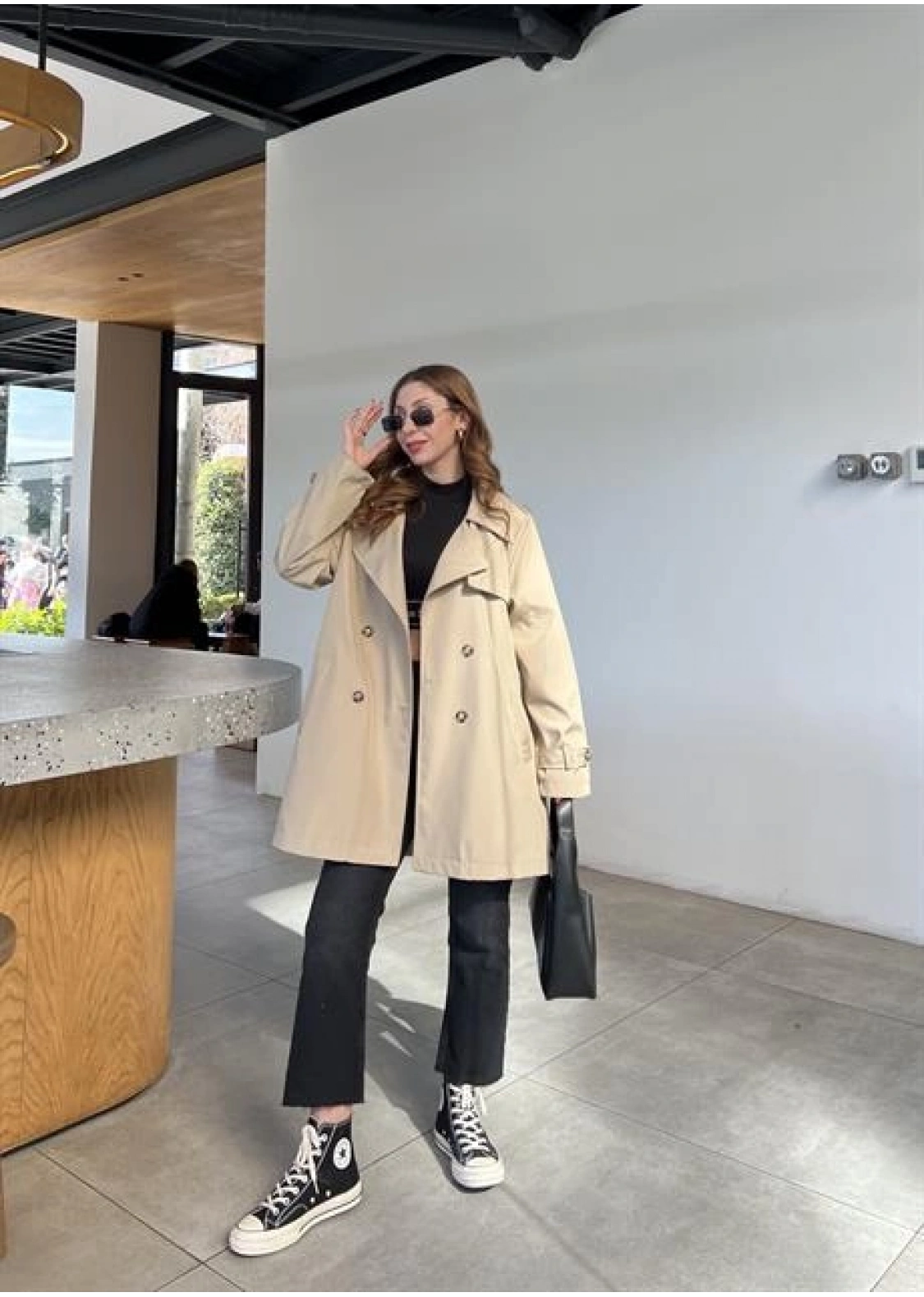 Stradi Model Taş Astarlı Trençkot