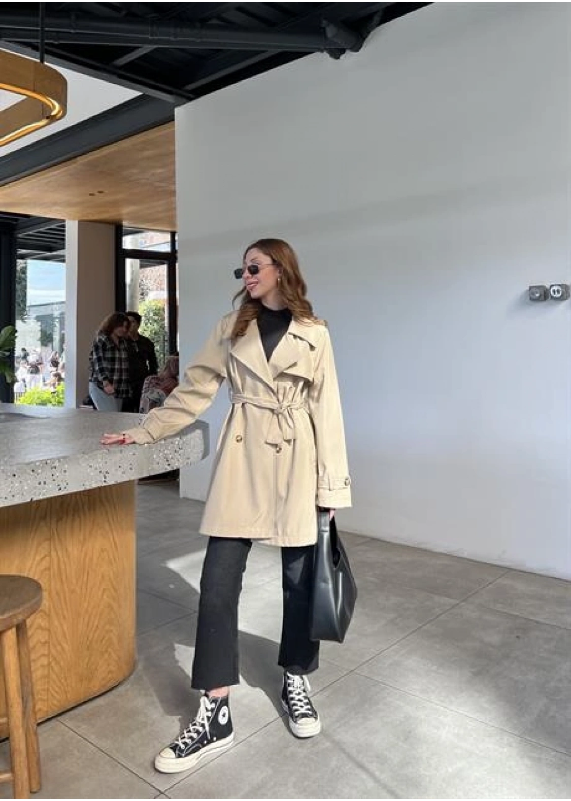 Stradi Model Taş Astarlı Trençkot