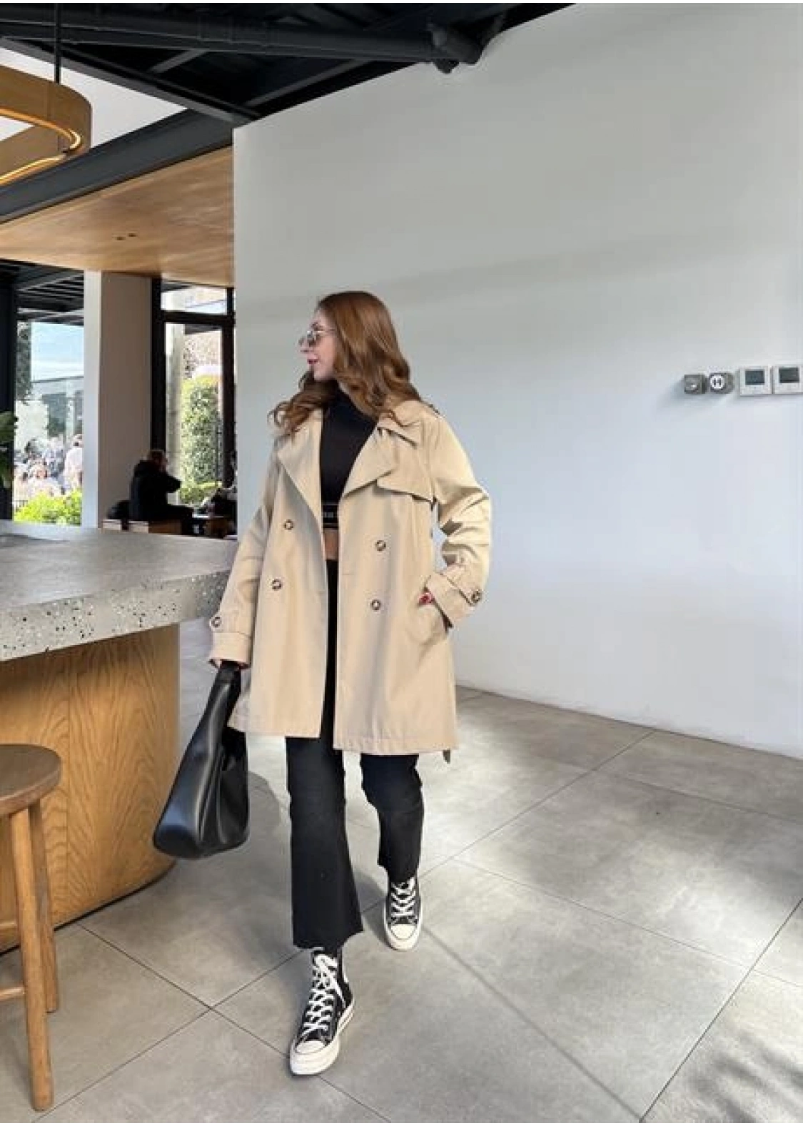 Stradi Model Taş Astarlı Trençkot