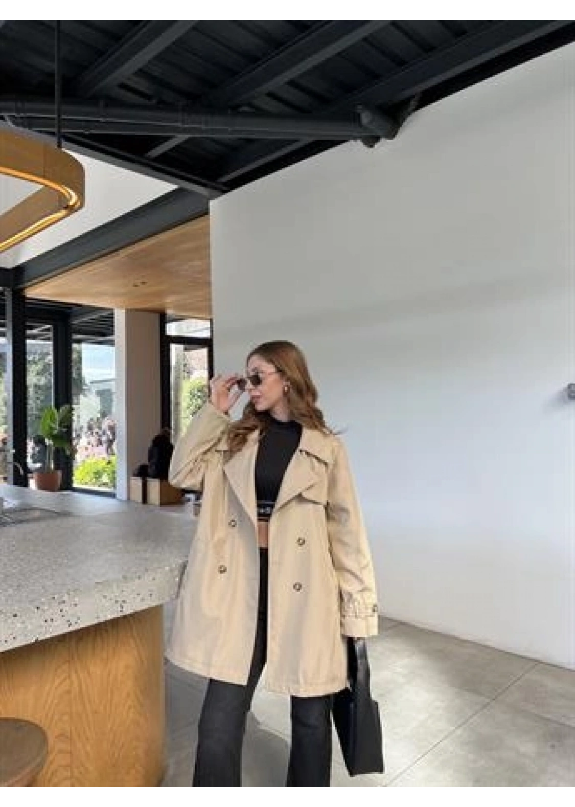 Stradi Model Taş Astarlı Trençkot